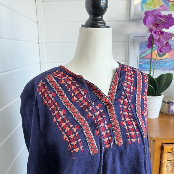 Natural Reflections long-sleeved XL blouse with embroidery, great condition - Picture 3 of 10